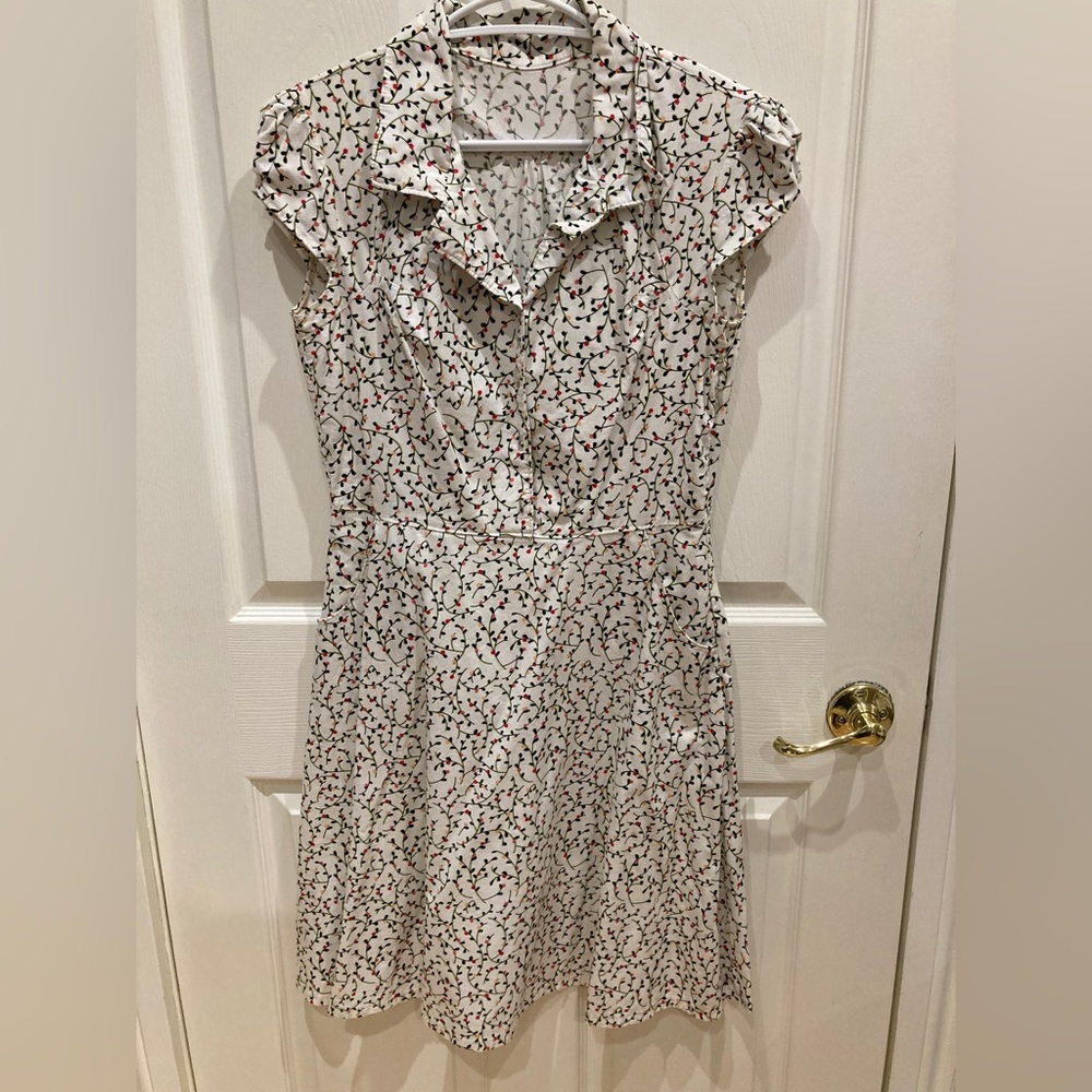 Handmade Floral Shirt Dress 4 US Small